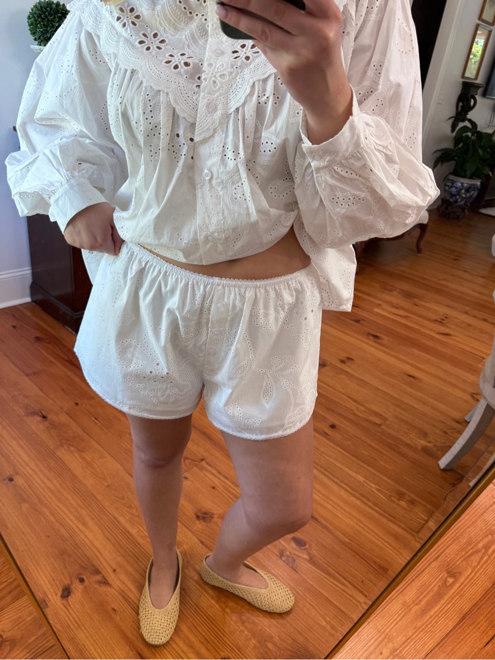 Shopbop Bailey Rose Eyelet Mini Shorts S